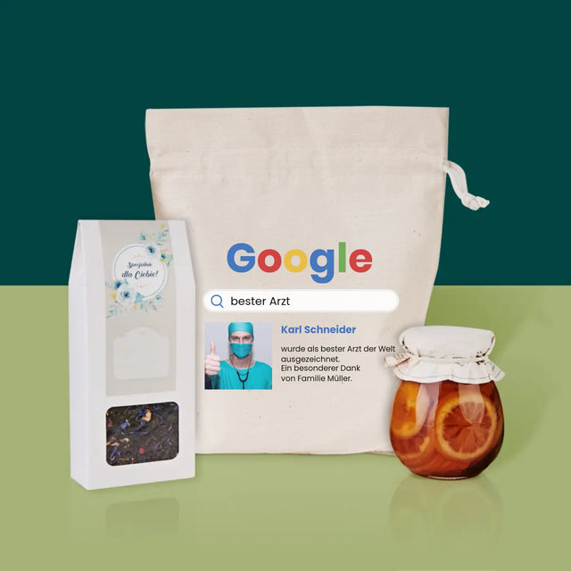 Foto Und Unterschrift: Bester Arzt Google-Suche - Tee-Geschenkset
