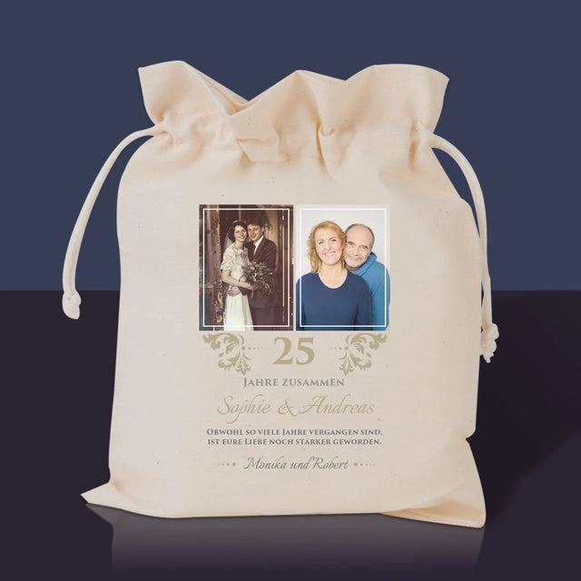 Fotocollage: 25 Jahre Zusammen - Tee-Geschenkset