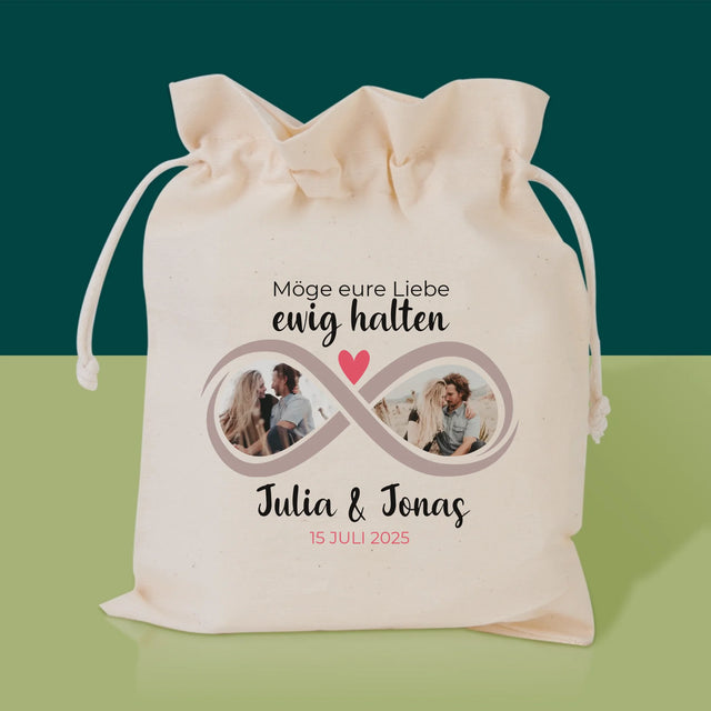 Fotocollage: Möge Eure Liebe Ewig Halten - Tee-Geschenkset
