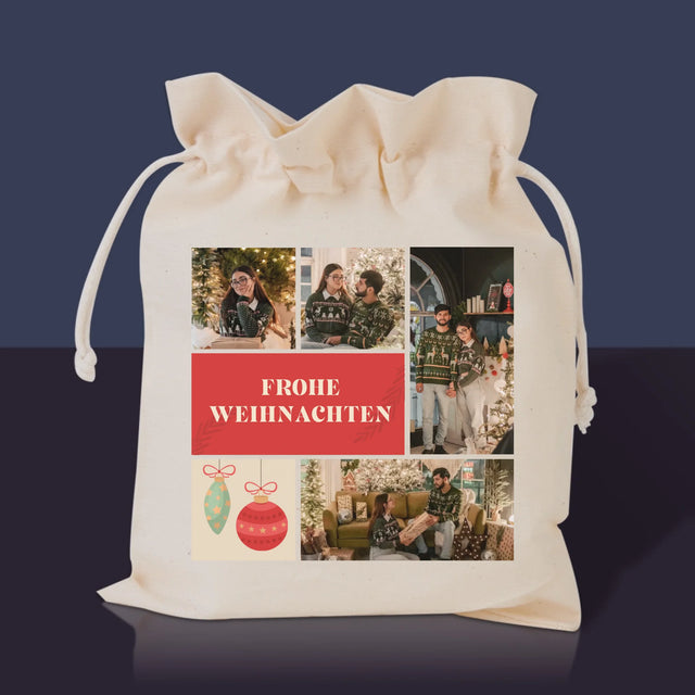 Fotocollage: Weihnachtsfotos - Tee-Geschenkset