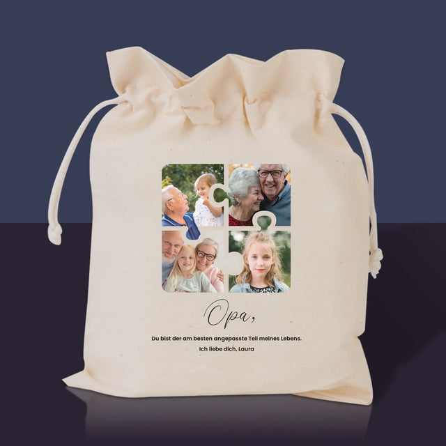 Fotocollage: Fotopuzzle Für Opa - Tee-Geschenkset