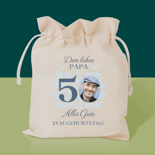 Foto Und Unterschrift: Dem Lieben Papa Zum 50. Geburtstag - Tee-Geschenkset