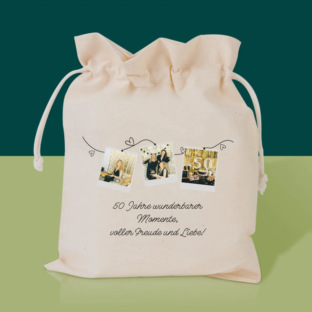 Fotocollage: 50 Jahre Voller Wunderbarer Momente - Tee-Geschenkset