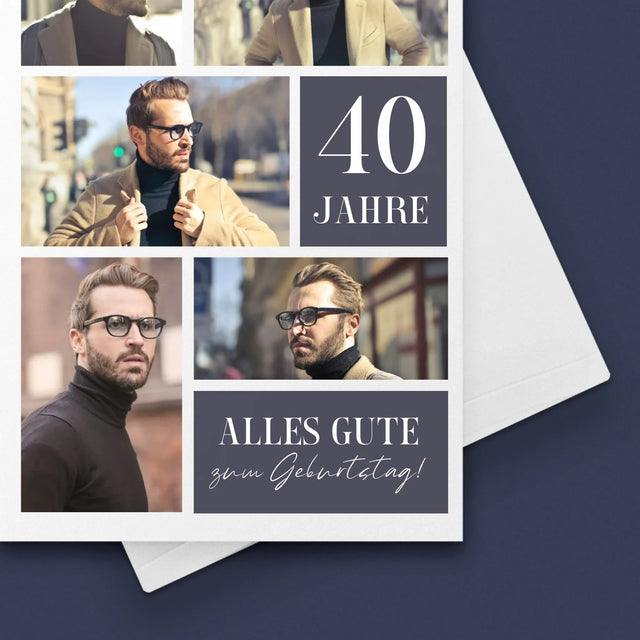 Fotocollage: Alles Gute Zum Geburtstag - Glückwunschkarte