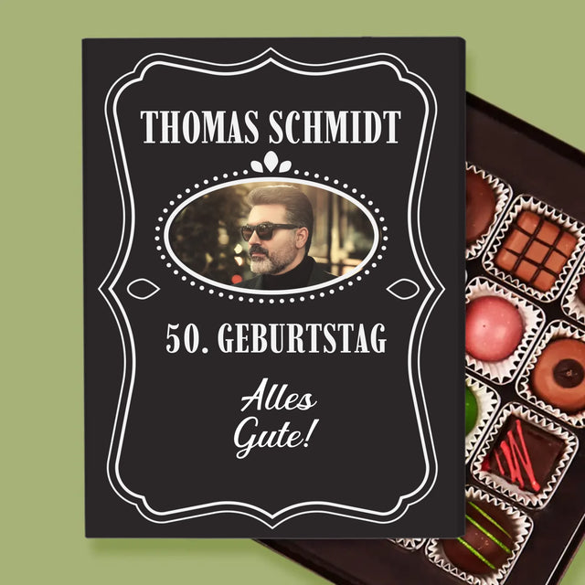 Foto Und Unterschrift: Alles Gute Zum 50. Geburtstag! - Pralinen