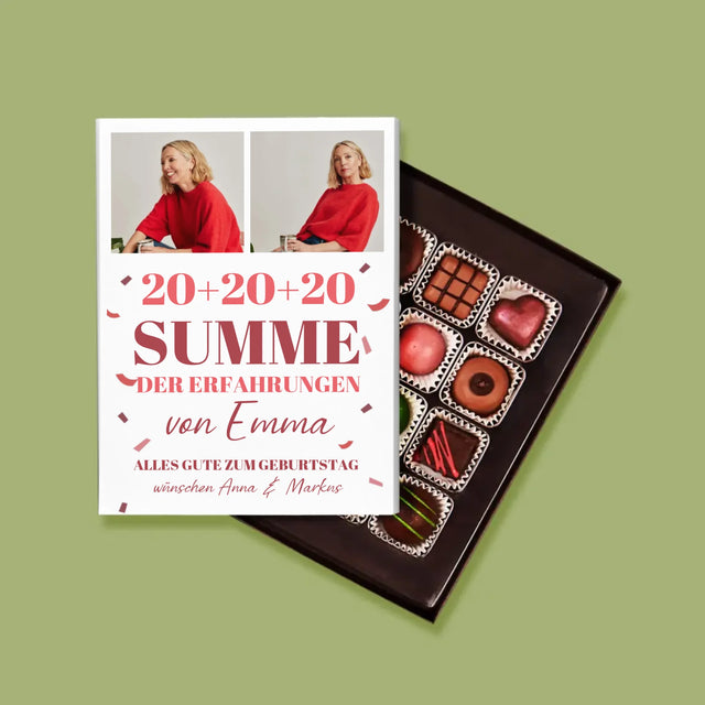 Fotocollage: Summe Der Erfahrungen - Pralinen
