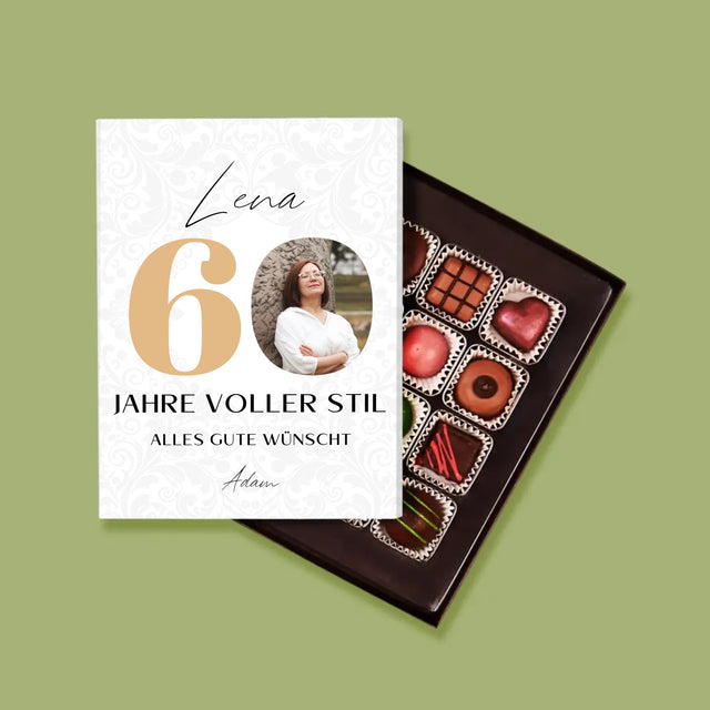 Foto Und Unterschrift: 60 Jahre Voller Stil - Pralinen