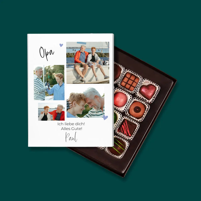 Fotocollage: Opa, Ich Liebe Dich - Pralinen