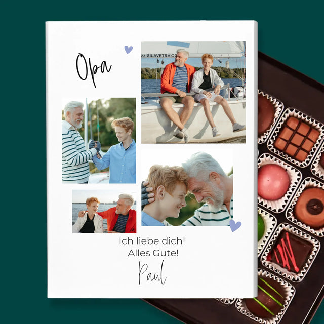 Fotocollage: Opa, Ich Liebe Dich - Pralinen