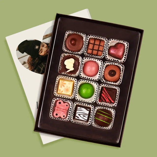 Fotocollage: Spotify Herzen - Pralinen