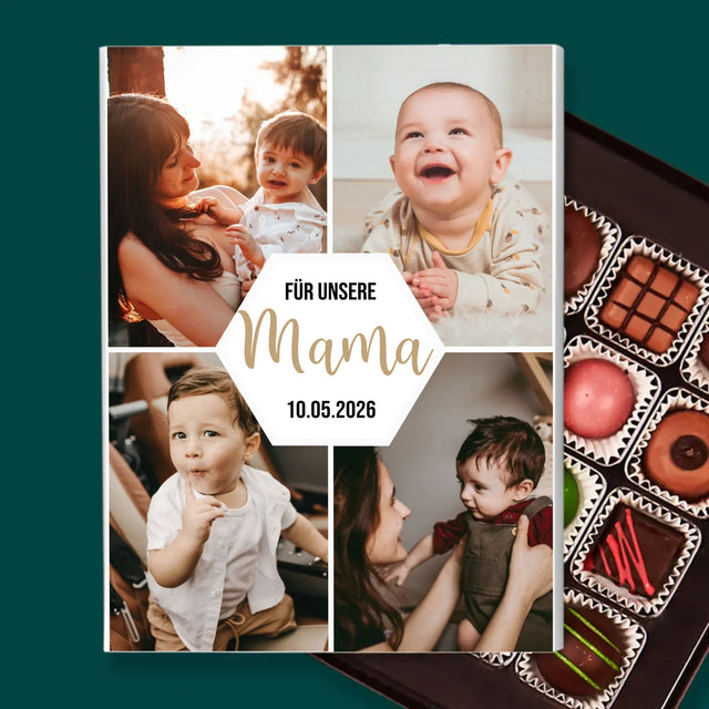Fotocollage: Für Unsere Mama - Pralinen