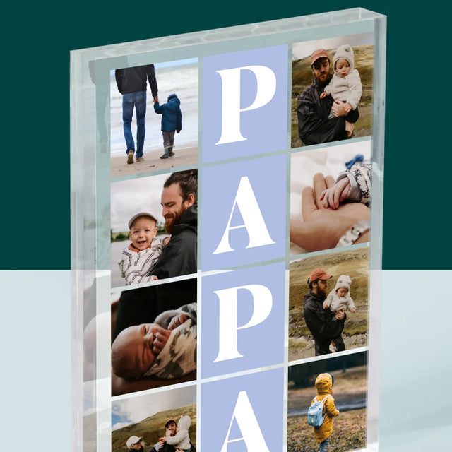 Fotocollage: Fotos Mit Papa - Acrylblock