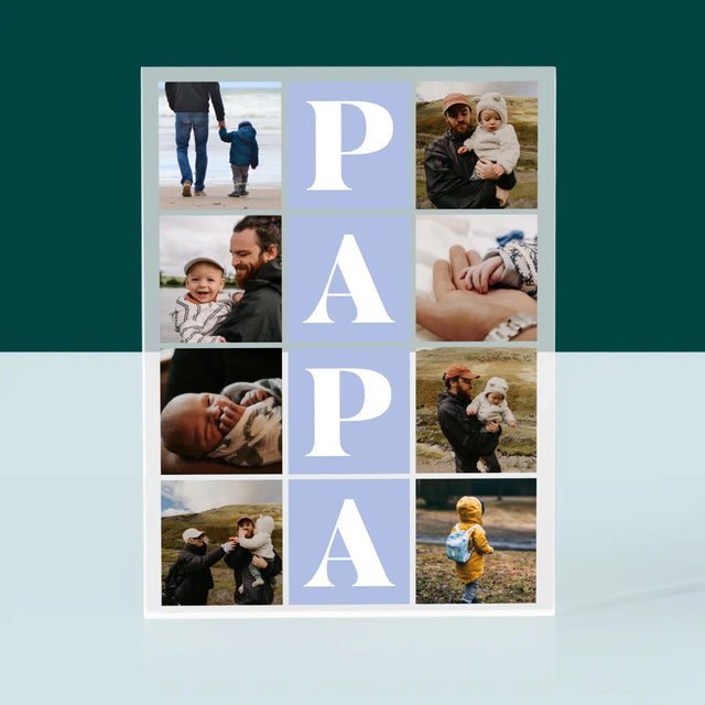 Fotocollage: Fotos Mit Papa - Acrylblock