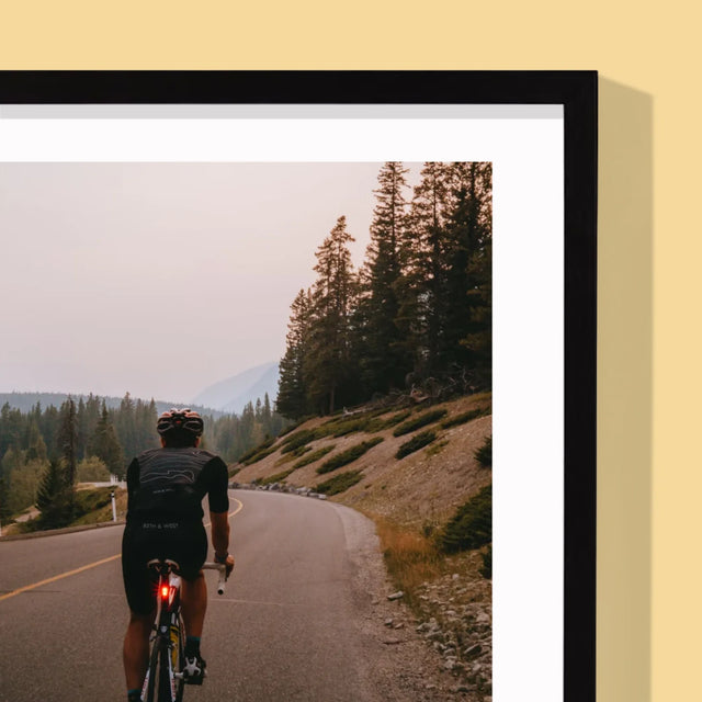 Foto Und Unterschrift: Definition Eines Radfahrers - Druck Mit Rahmen 30X40