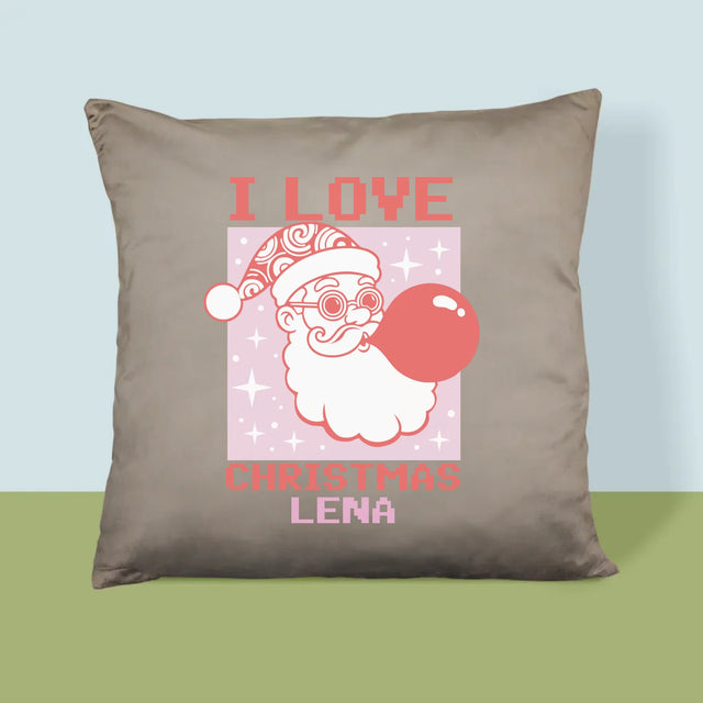 Name Und Unterschrift: I Love Christmas - Kissen