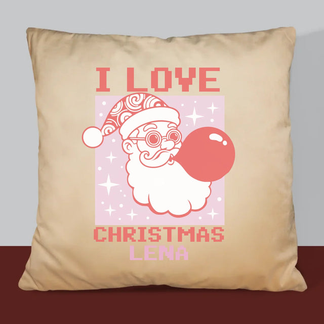 Name Und Unterschrift: I Love Christmas - Kissen
