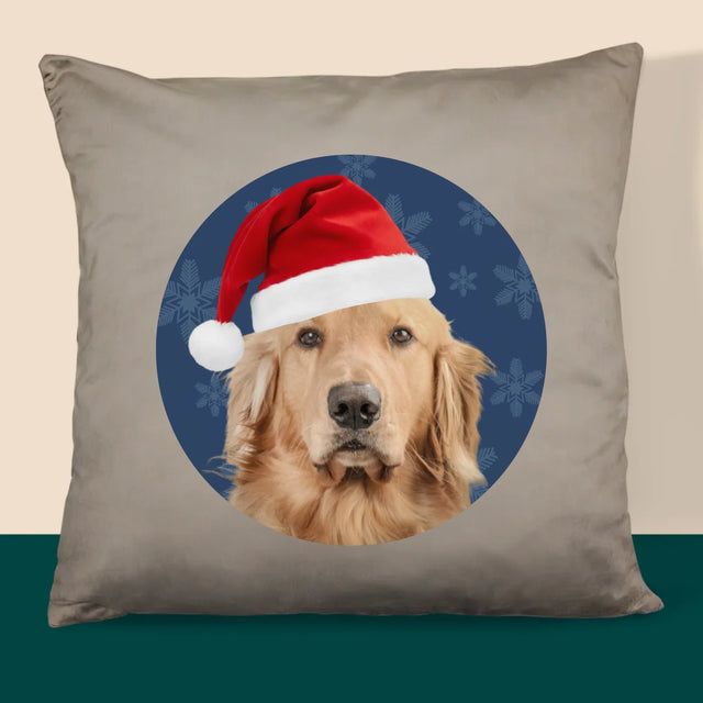 Foto Und Unterschrift: Dein Weihnachtshund - Kissen