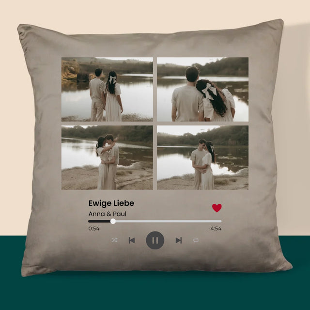 Fotocollage: Spotify 4 Fotos - Kissen