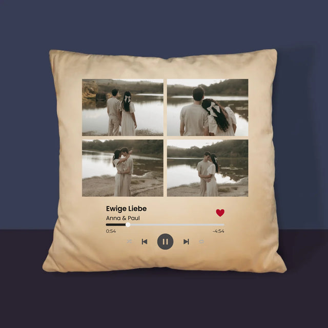 Fotocollage: Spotify 4 Fotos - Kissen