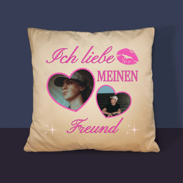 Fotocollage: Ich Liebe Meinen Freund - Kissen