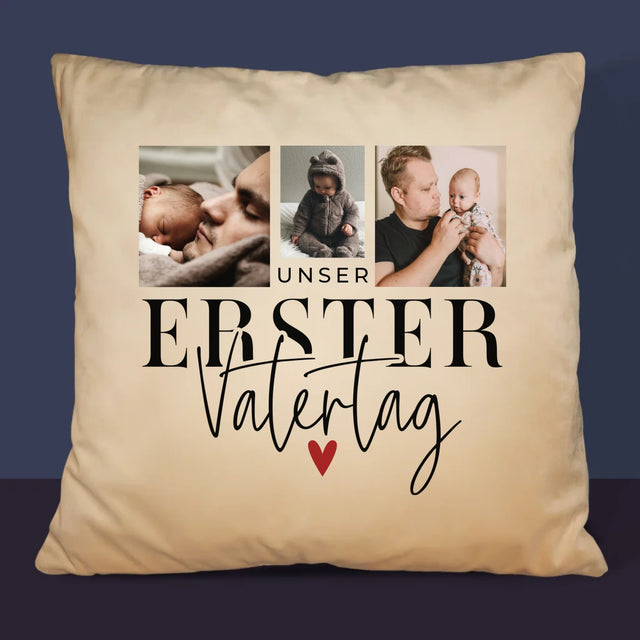 Fotocollage: Zum Ersten Vatertag - Kissen