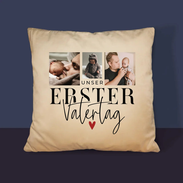 Fotocollage: Zum Ersten Vatertag - Kissen