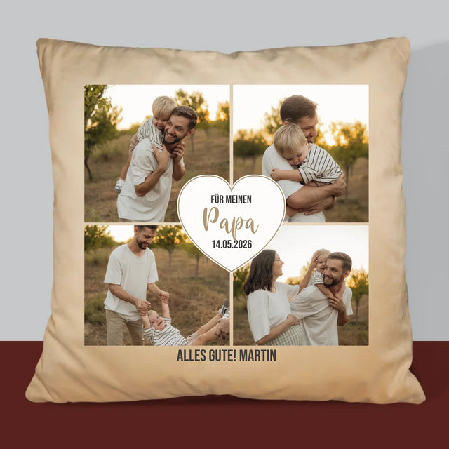Fotocollage: Für Meinen Papa - Kissen