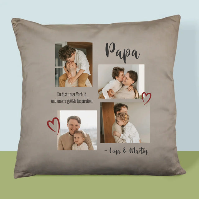 Fotocollage: Papa - Kissen
