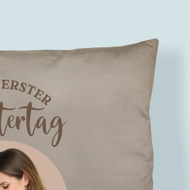Foto Und Unterschrift: Der Erste Muttertag - Kissen