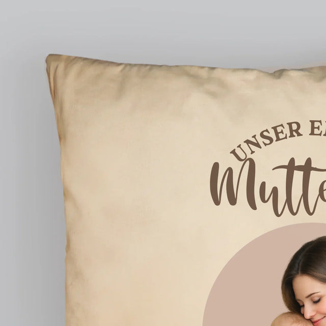 Foto Und Unterschrift: Der Erste Muttertag - Kissen