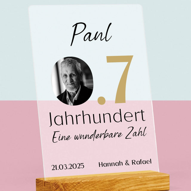 Foto Und Unterschrift: 0,7 Jahrhundert - Druck Auf Acrylglas