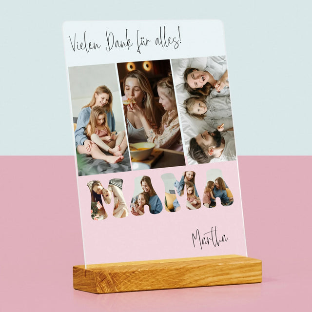 Fotocollage: Mama, Danke Für Alles - Druck Auf Acrylglas