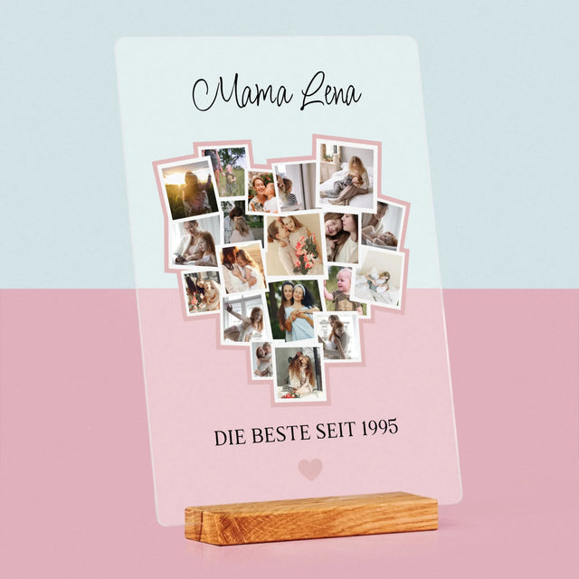 Fotocollage: Ein Herz Für Mama - Druck Auf Acrylglas