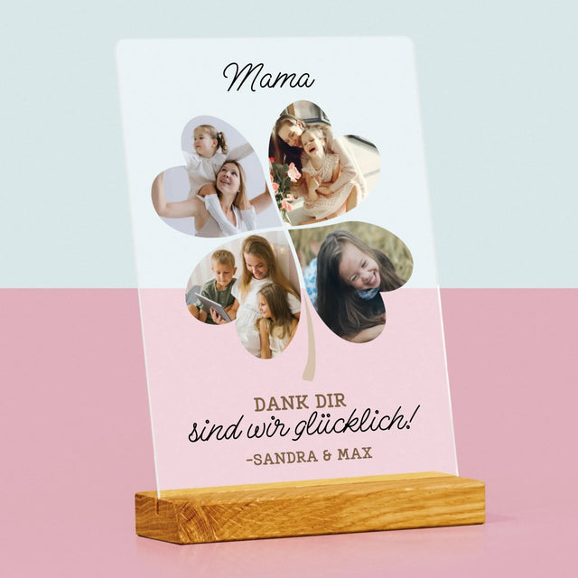 Fotocollage: Mama, Dank Dir Sind Wir Glücklich! - Druck Auf Acrylglas