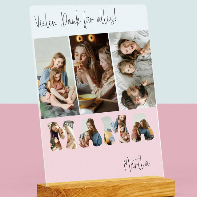 Fotocollage: Mama, Danke Für Alles - Druck Auf Acrylglas
