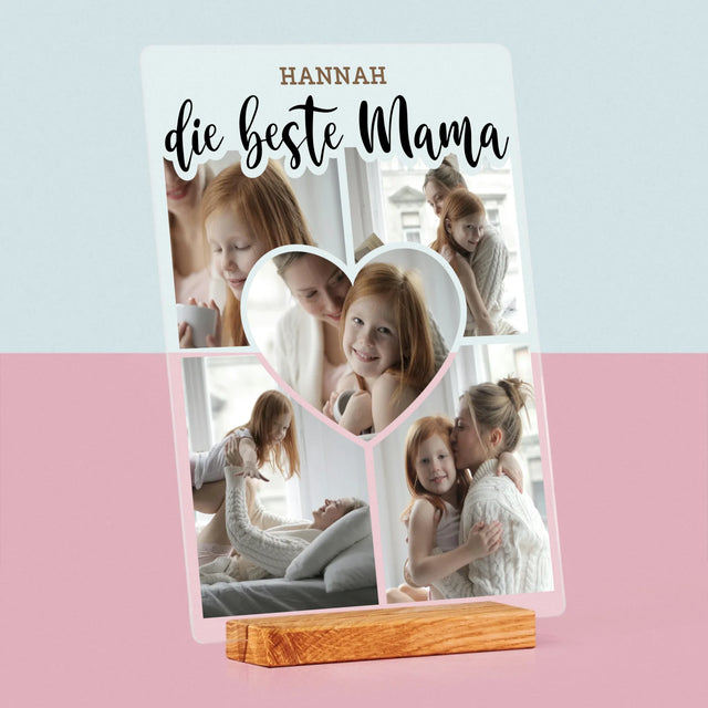 Fotocollage: Die Beste Mutter Herz - Druck Auf Acrylglas