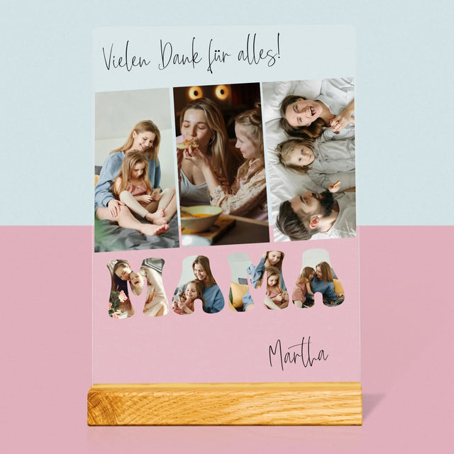 Fotocollage: Mama, Danke Für Alles - Druck Auf Acrylglas