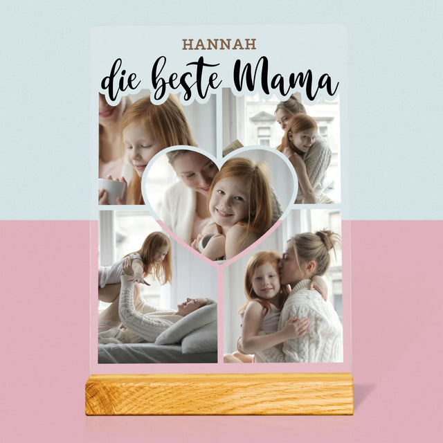 Fotocollage: Die Beste Mutter Herz - Druck Auf Acrylglas