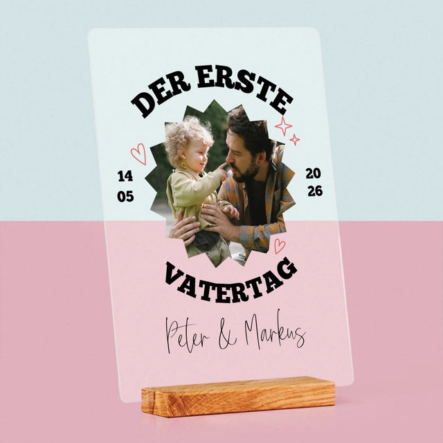 Foto Und Unterschrift: Der Erste Gemeinsame Vattertag - Druck Auf Acrylglas
