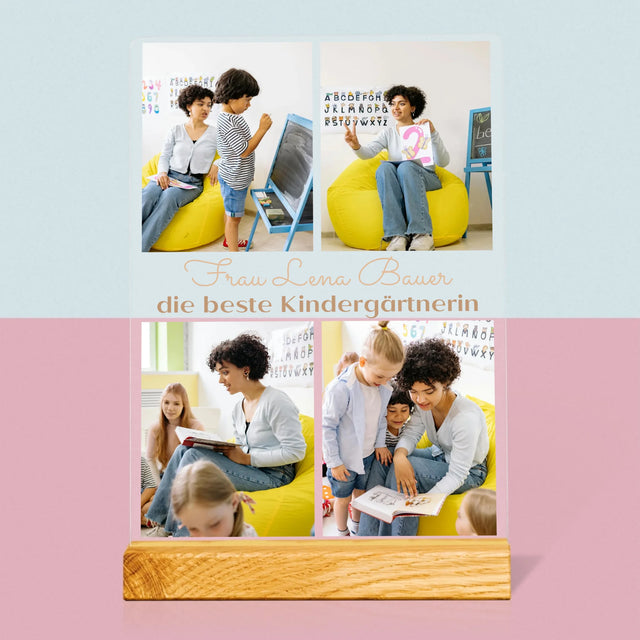 Fotocollage: Fotos Für Die Beste Kindergärtnerin - Druck Auf Acrylglas