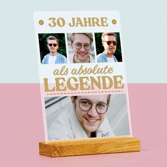 Fotocollage: 30 Jahre Eine Legende! - Druck Auf Acrylglas
