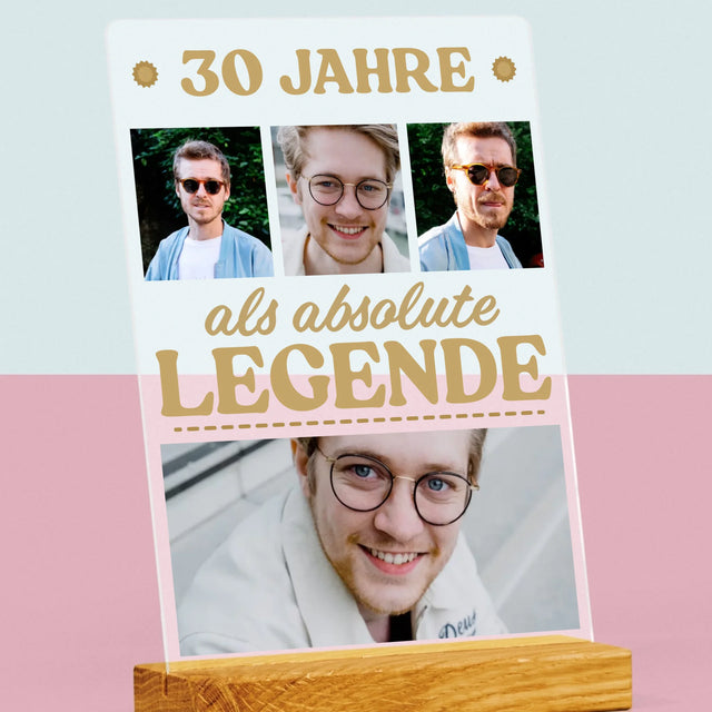 Fotocollage: 30 Jahre Eine Legende! - Druck Auf Acrylglas