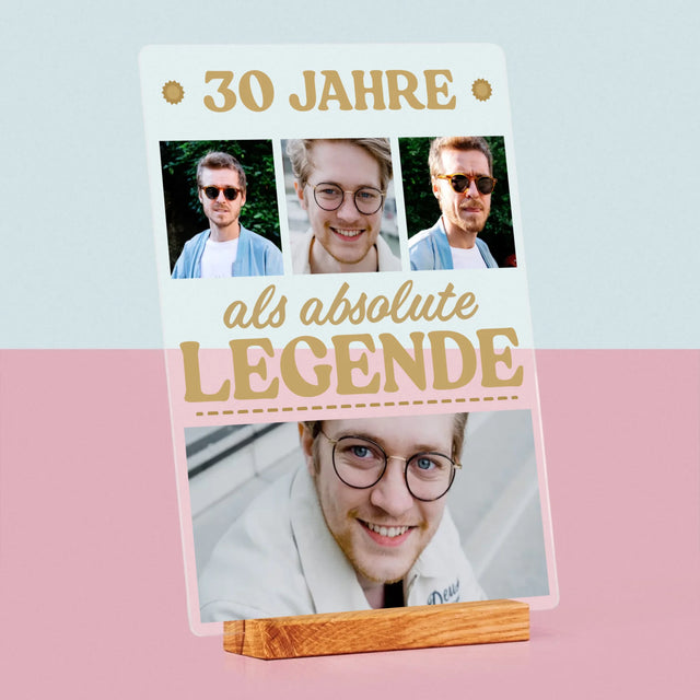 Fotocollage: 30 Jahre Eine Legende! - Druck Auf Acrylglas