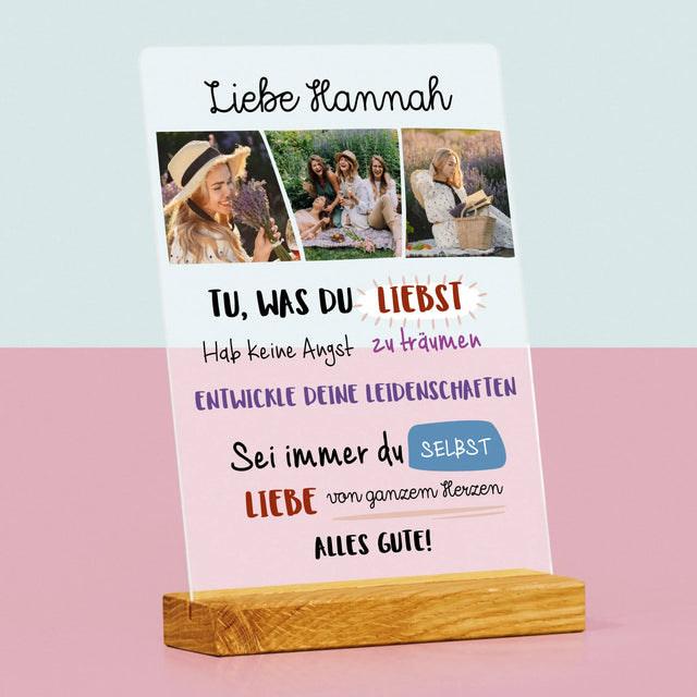 Fotocollage: Geburtstagswünsche - Druck Auf Acrylglas