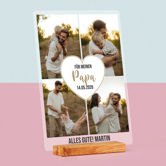 Fotocollage: Für Meinen Papa - Druck Auf Acrylglas