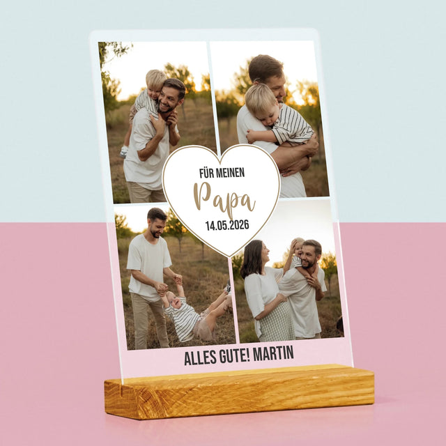 Fotocollage: Für Meinen Papa - Druck Auf Acrylglas