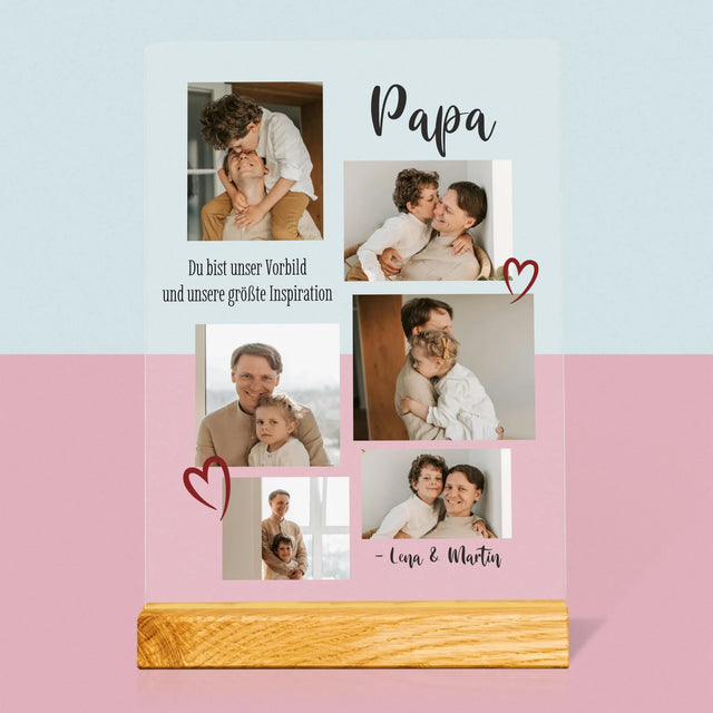 Fotocollage: Papa - Druck Auf Acrylglas