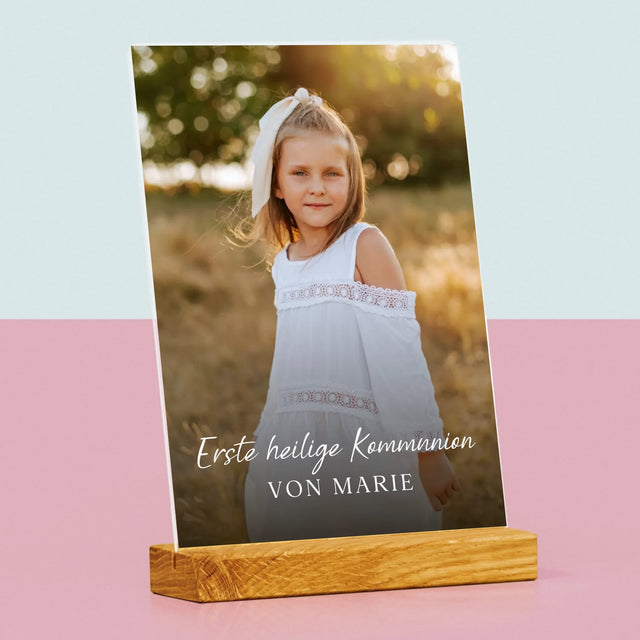 Foto Und Unterschrift: Kommunion - Druck Auf Acrylglas