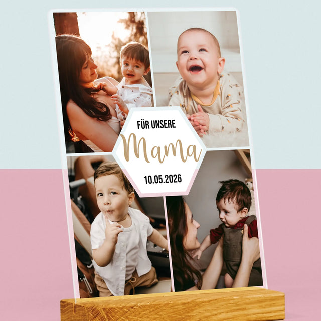 Fotocollage: Für Unsere Mama - Druck Auf Acrylglas