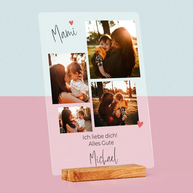 Fotocollage: Mama, Ich Liebe Dich - Druck Auf Acrylglas